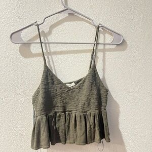 Aeropostale Olive Green Camisole Top